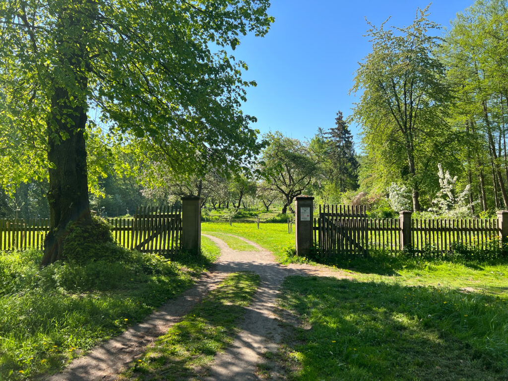 Eingang zum Apfelgarten in Plön
