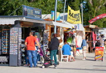 Grenzmarkt in Swinemünde auf Usedom